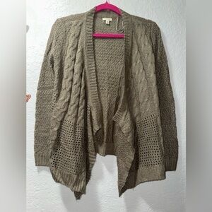 Sonoma Life + Style Knit Open Front Cardigan Sweater